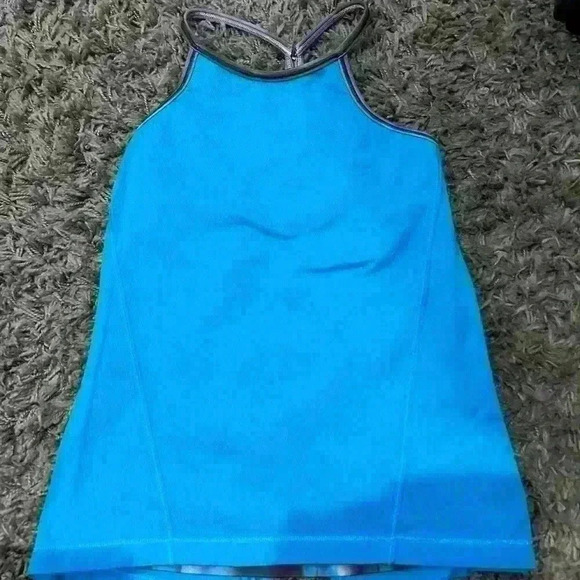 Ivivva By Lululemon Girls Double Dutch Athletic Tank Top and Open Back Tank Sz 8 - Picture 3 of 6